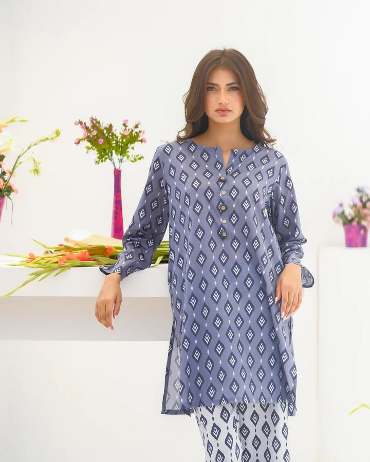 Dhaga Women Pret Printed 2 Piece Lawn Matching Separate FW24DSP0017 - Summer Collection