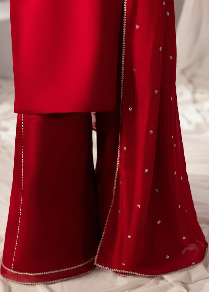 Celeste by Jamni RTW Embroidered Sheesh Silk 3 Piece Suit AMBER Festive Collection