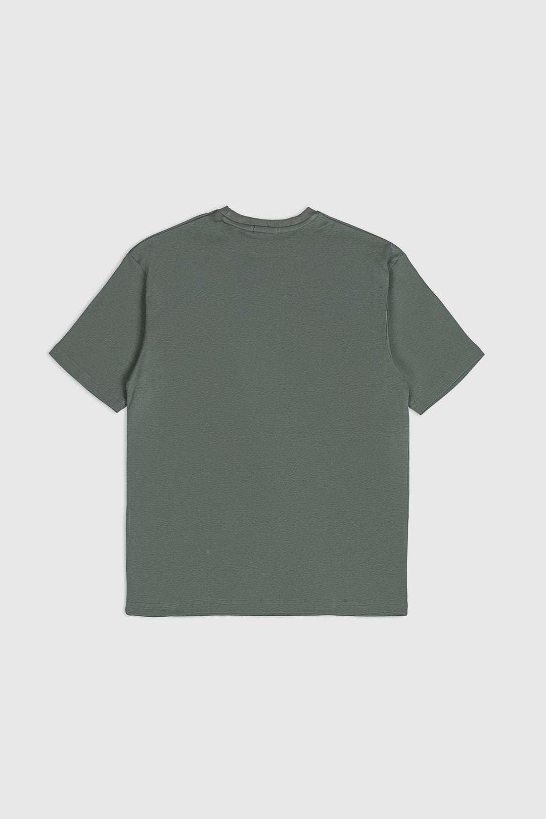 Muraqsh Ready To Wear Solids Cotton Men Army Green Interlock Oversized Tee ADB-ARGIOT - Summer Collection