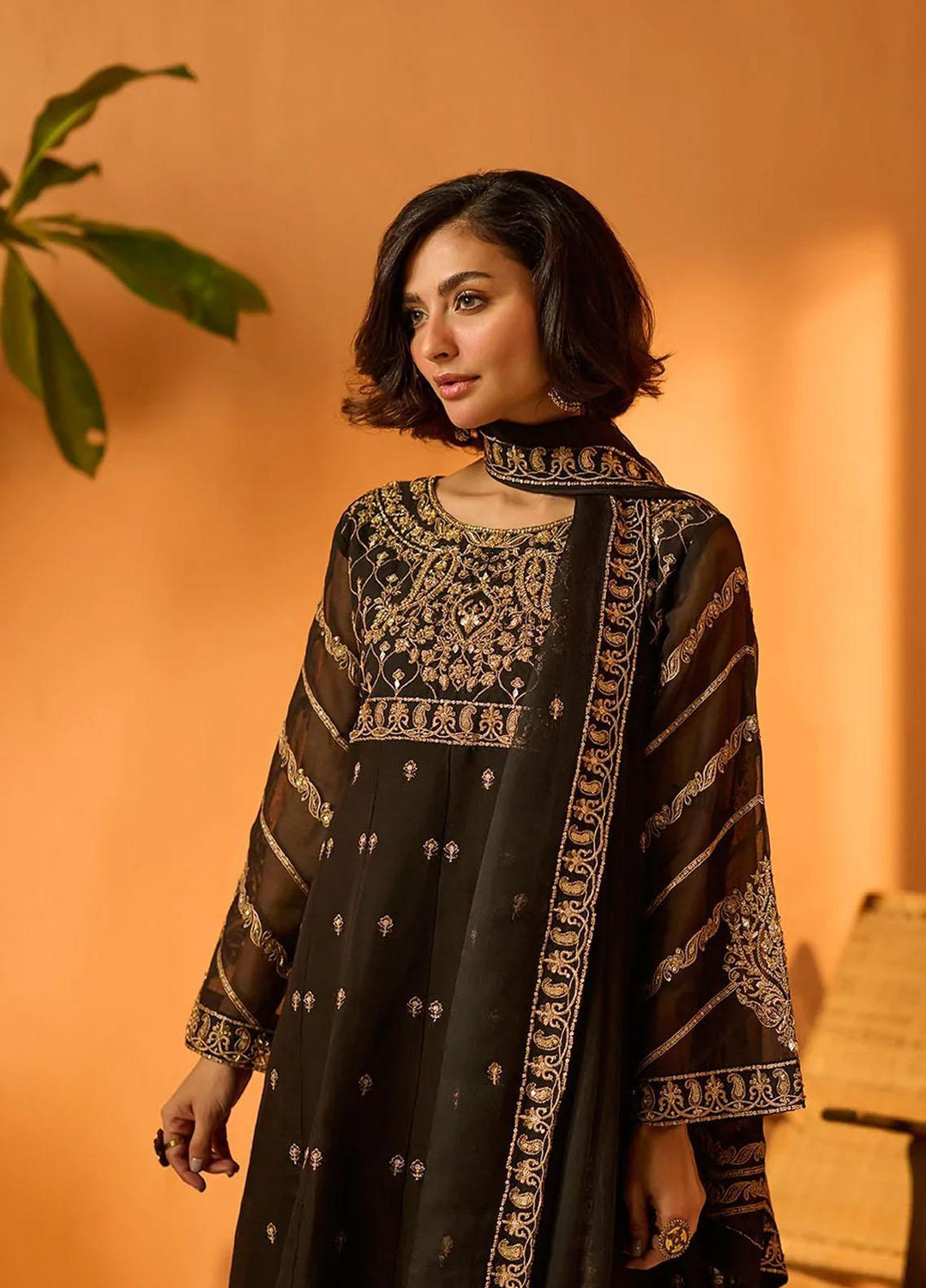 Dhanak Pret   3 Piece Suit DL-0225 BLACK