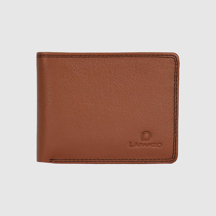 Lafanzo Unisex Leather LO Padded Wallet Tan & Black - Accessories Collection