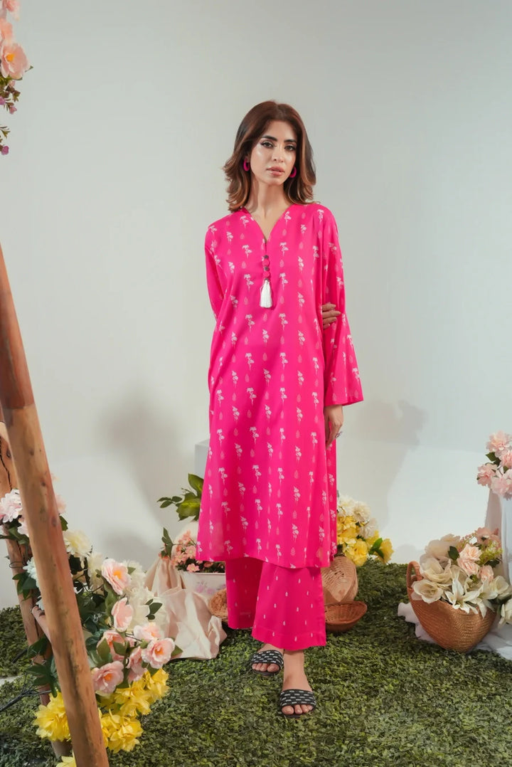 Dhaga Women Pret Printed 2 Piece Lawn Matching Separate FW24DSP0047 - Summer Collection