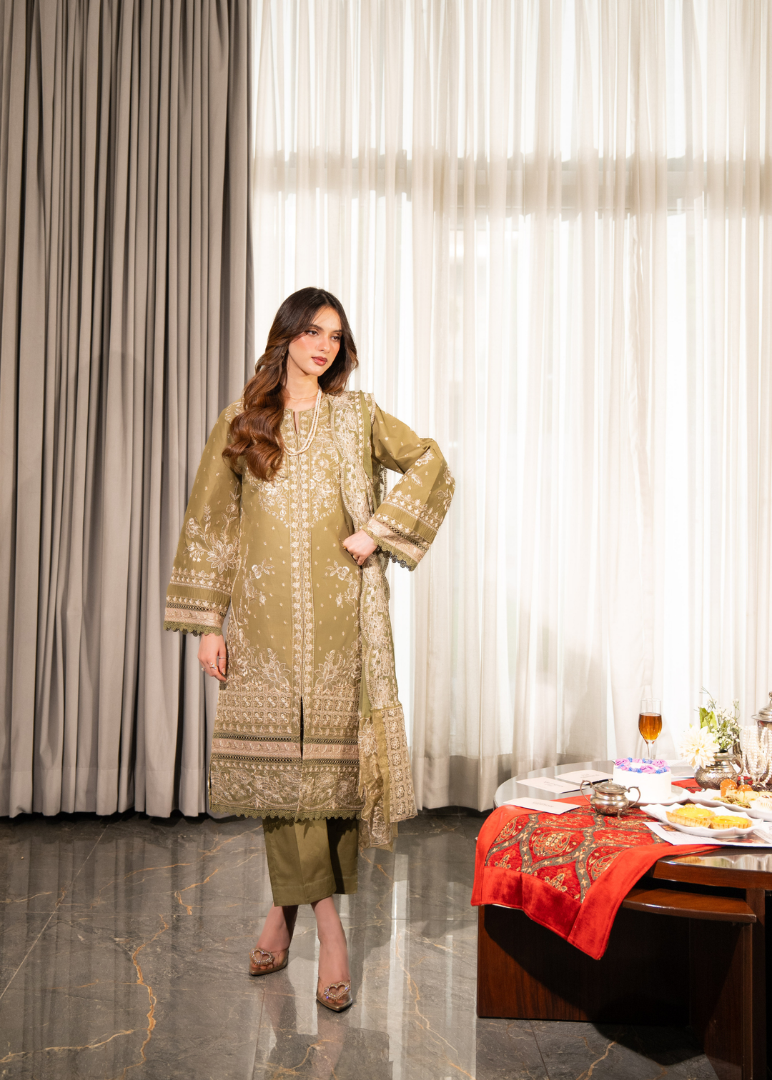 Aria By Meerak RTW Embroidered Lawn 3 Piece Suit Ayaal Festive Collection