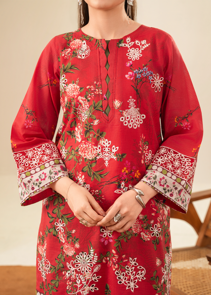 Solace by Meerak RTW Embroidered Lawn 3 Piece Suit DL-03 - Casual Collection