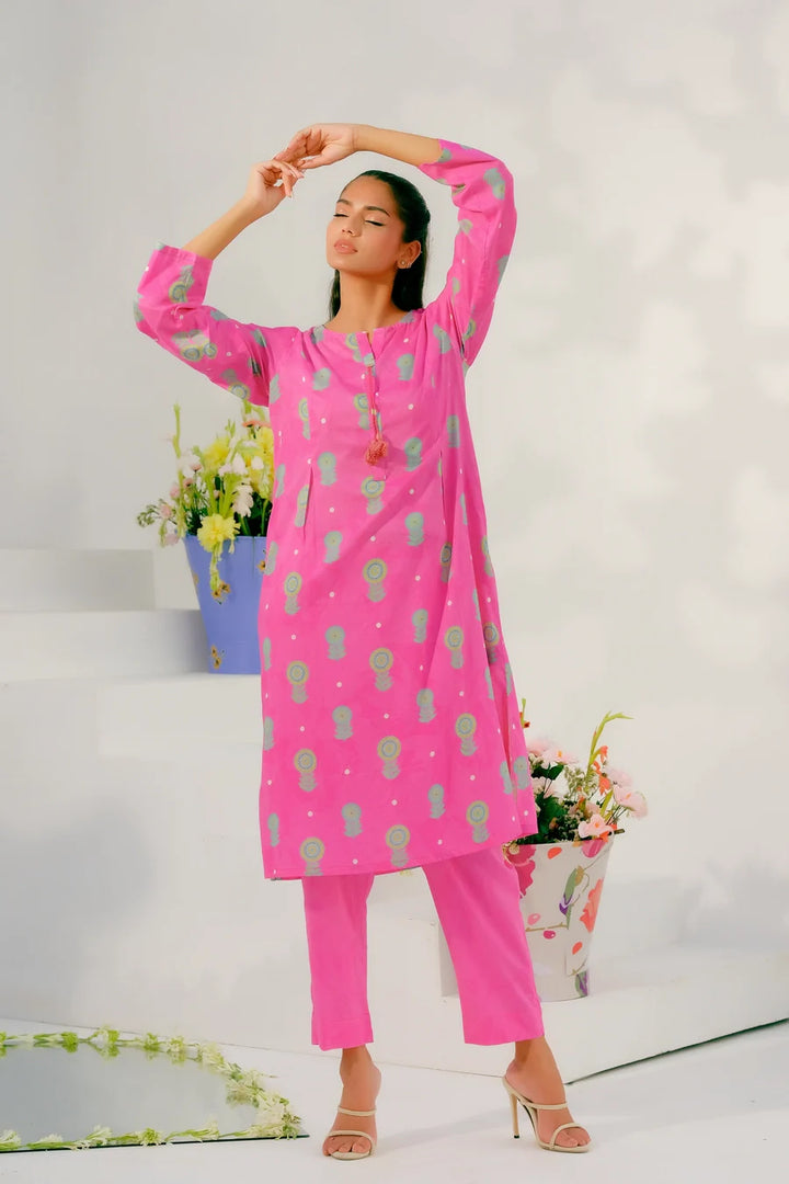 Dhaga Women Pret Printed 2 Piece Lawn Matching Separate FW24DSP0019 - Summer Collection