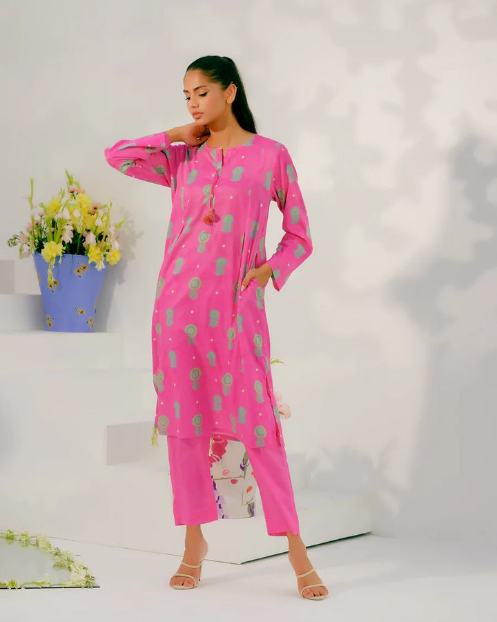 Dhaga Women Pret Printed 2 Piece Lawn Matching Separate FW24DSP0019 - Summer Collection