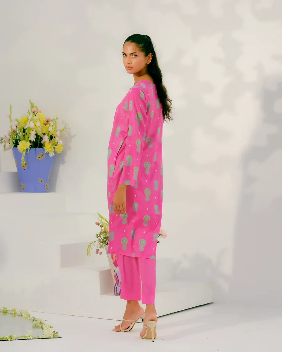 Dhaga Women Pret Printed 2 Piece Lawn Matching Separate FW24DSP0019 - Summer Collection