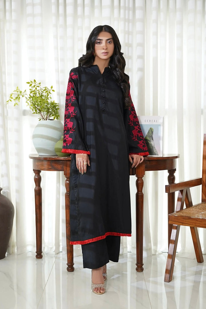 Dhaga Women Pret Embroidered 2 Piece Premium Cotton Rija SS25DSE110 - Summer Collection