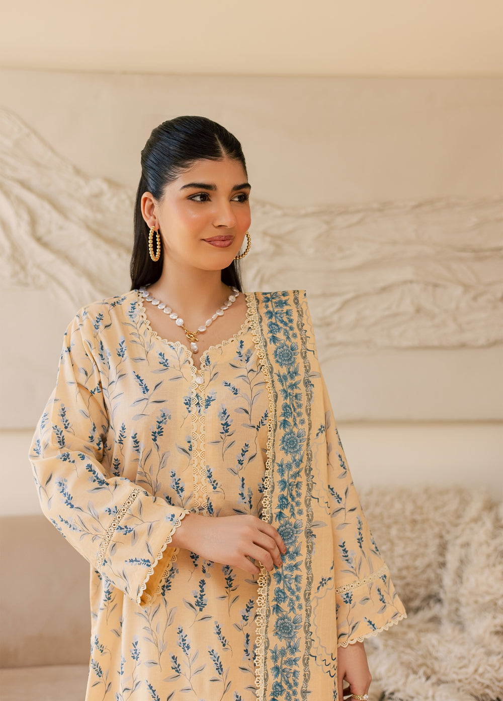 Sufya by Rashid Textiles Unstitched Printed Lawn 3 Piece Suit RT26ULS 3712 - Casual Collection
