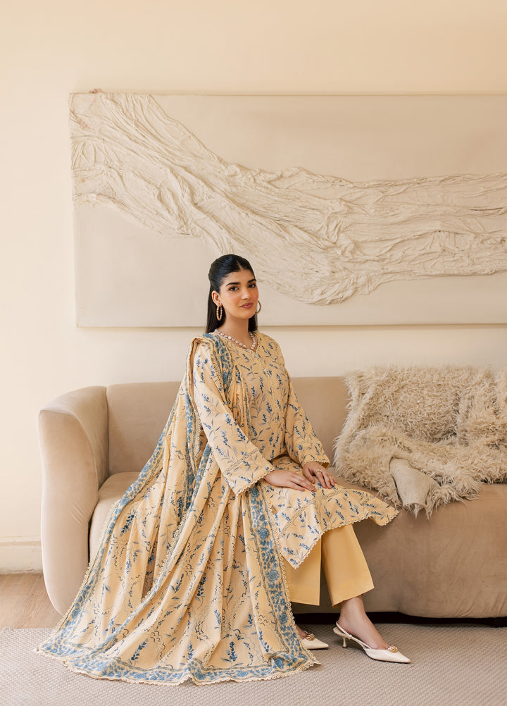 Sufya by Rashid Textiles Unstitched Printed Lawn 3 Piece Suit RT26ULS 3712 - Casual Collection