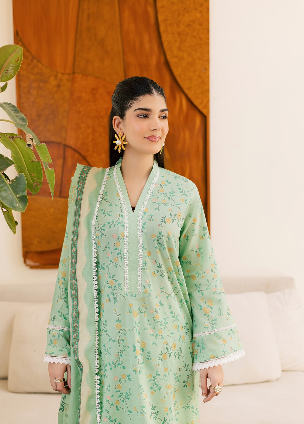 Sufya by Rashid Textiles Unstitched Printed Lawn 3 Piece Suit RT26ULS 3717 - Casual Collection