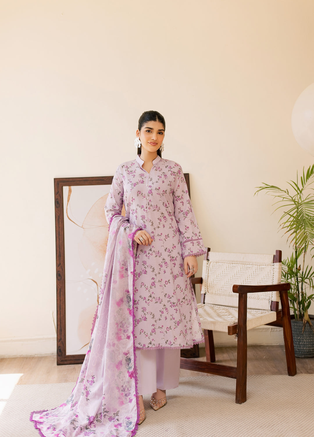Sufya by Rashid Textiles Unstitched Printed Lawn 3 Piece Suit RT26ULS 3715 - Casual Collection