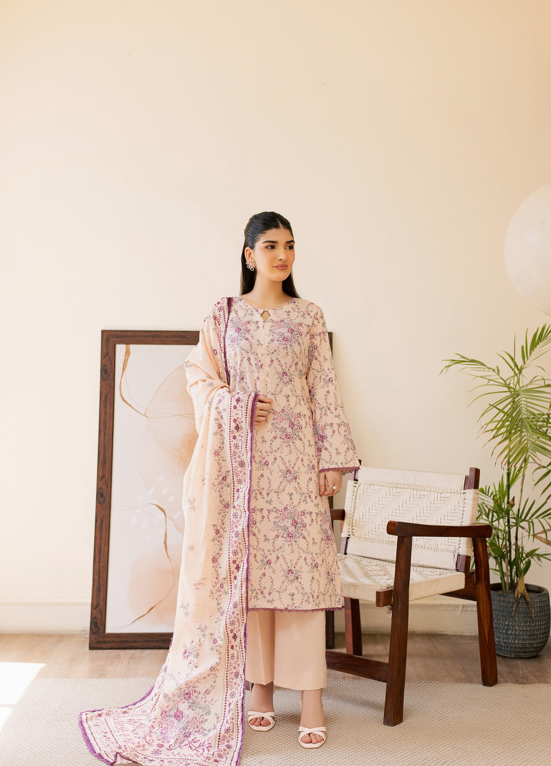 Sufya by Rashid Textiles Unstitched Printed Lawn 3 Piece Suit RT26ULS 3714 - Casual Collection