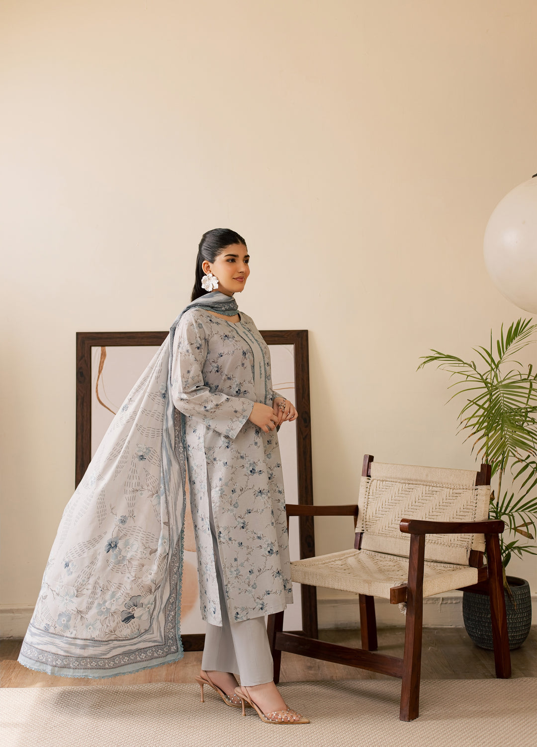 Sufya by Rashid Textiles Unstitched Printed Lawn 3 Piece Suit RT26ULS 3718 - Casual Collection