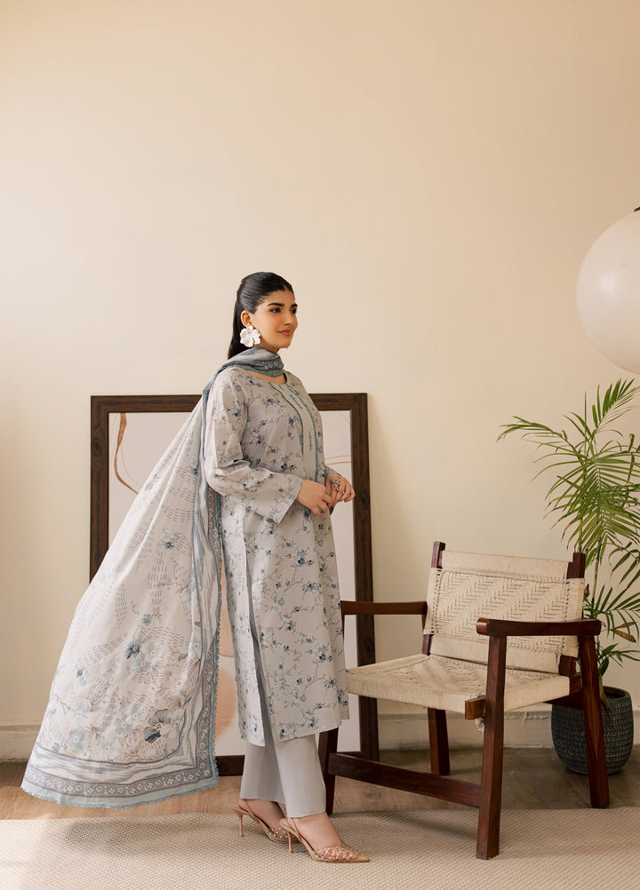 Sufya by Rashid Textiles Unstitched Printed Lawn 3 Piece Suit RT26ULS 3718 - Casual Collection