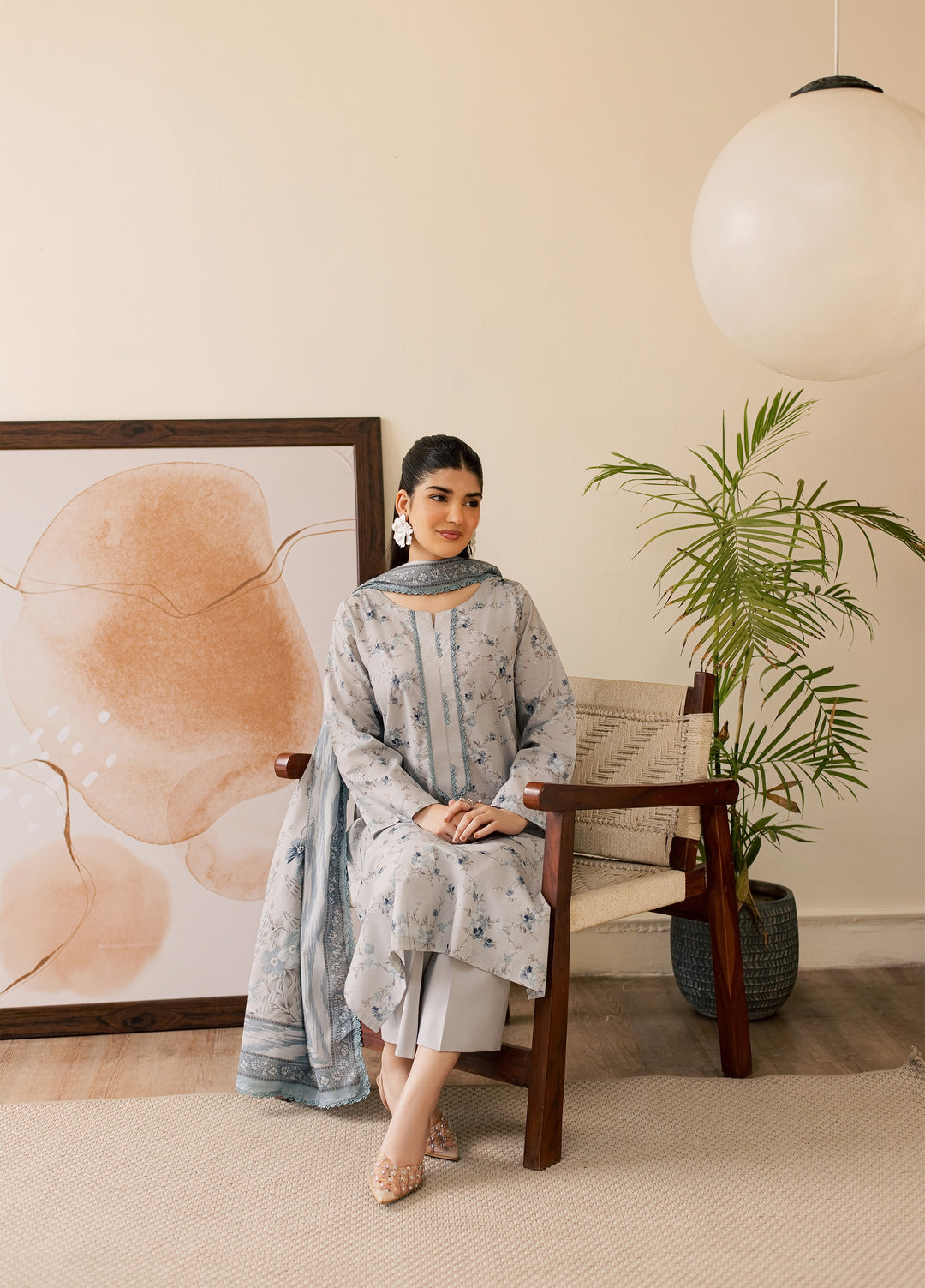 Sufya by Rashid Textiles Unstitched Printed Lawn 3 Piece Suit RT26ULS 3718 - Casual Collection