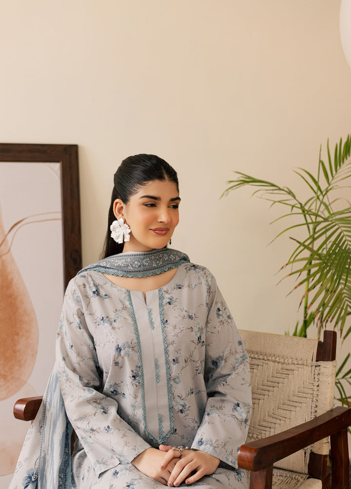 Sufya by Rashid Textiles Unstitched Printed Lawn 3 Piece Suit RT26ULS 3718 - Casual Collection