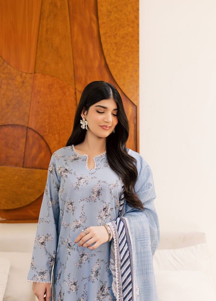 Sufya by Rashid Textiles Unstitched Printed Lawn 3 Piece Suit RT26ULS 3713 - Casual Collection