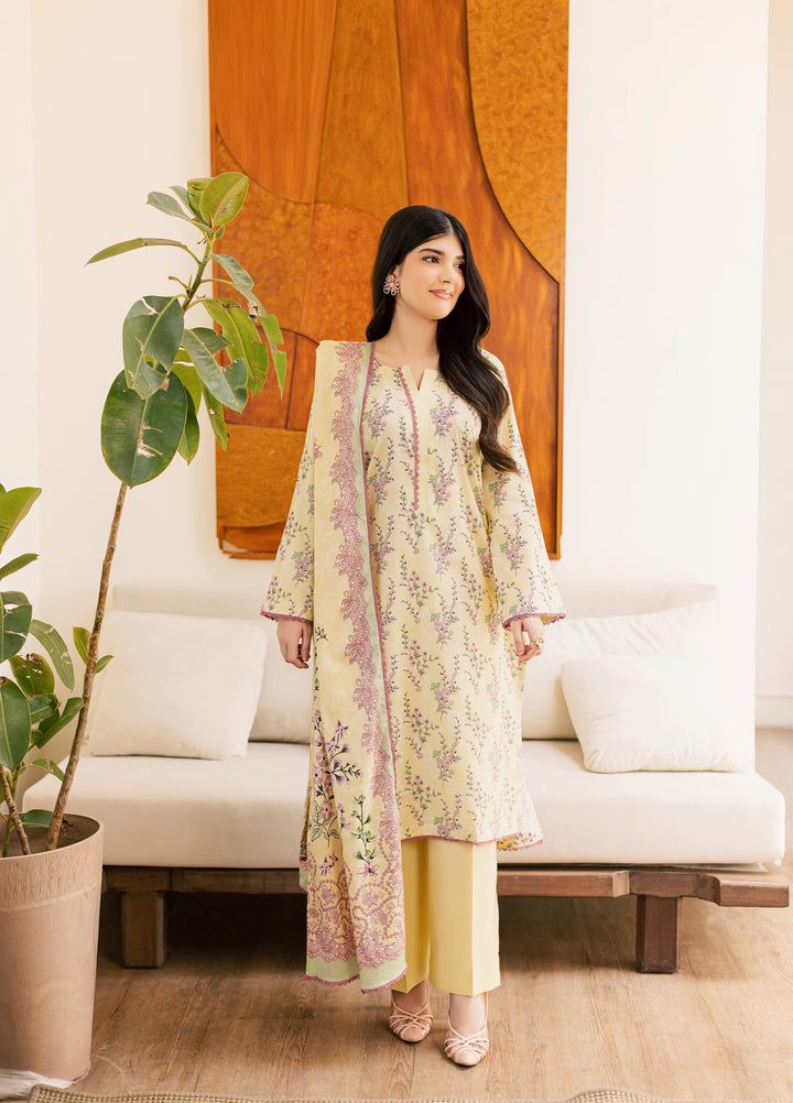 Sufya by Rashid Textiles Unstitched Printed Lawn 3 Piece Suit RT26ULS 3711 - Casual Collection