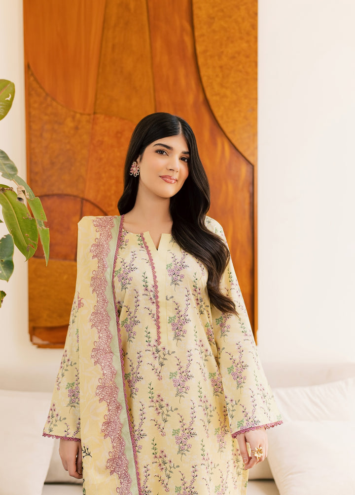 Sufya by Rashid Textiles Unstitched Printed Lawn 3 Piece Suit RT26ULS 3711 - Casual Collection