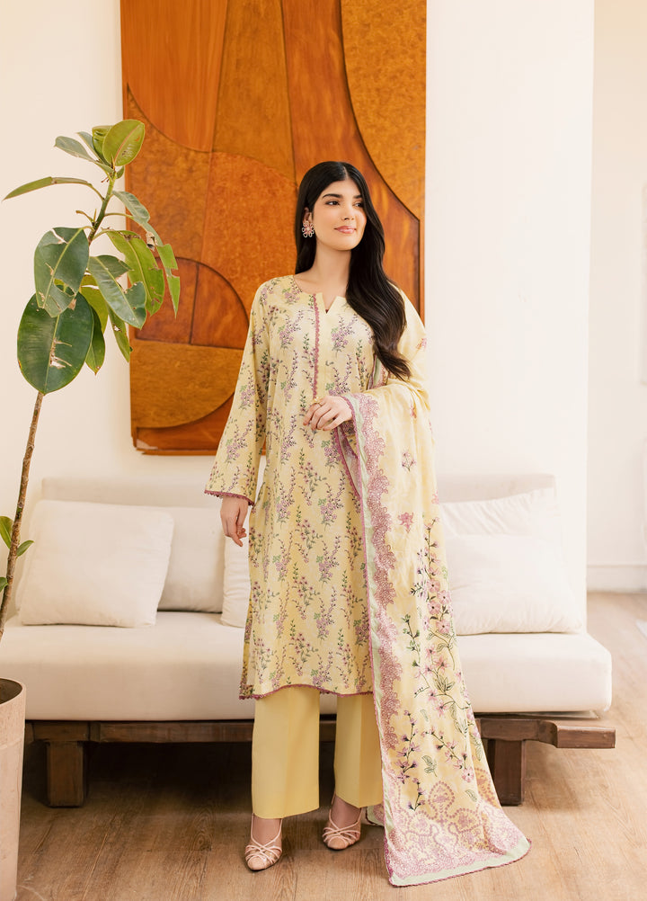 Sufya by Rashid Textiles Unstitched Printed Lawn 3 Piece Suit RT26ULS 3711 - Casual Collection