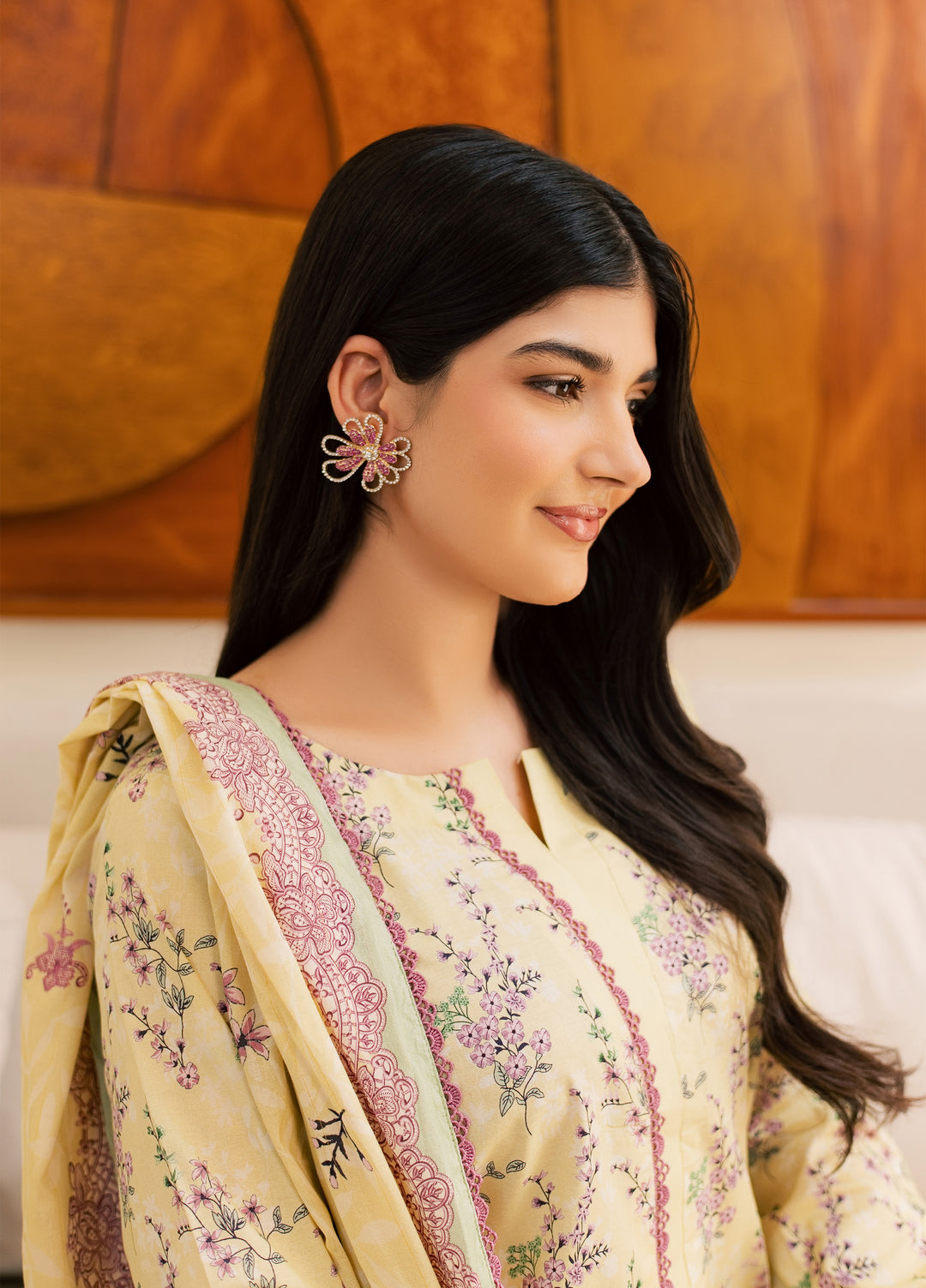 Sufya by Rashid Textiles Unstitched Printed Lawn 3 Piece Suit RT26ULS 3711 - Casual Collection