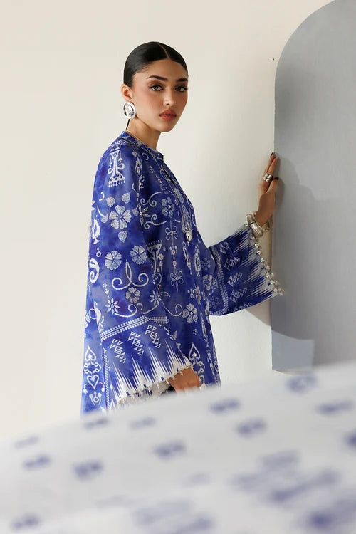 Orlina by Jazmin Unstitched Printed Rawsilk 2 Piece Suit JZ26UO OR26-D09 - Festive Collection