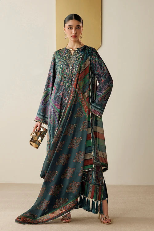 Orlina by Jazmin Unstitched Printed Silk 3 Piece Suit JZ26UO OR26-D07 - Festive Collection