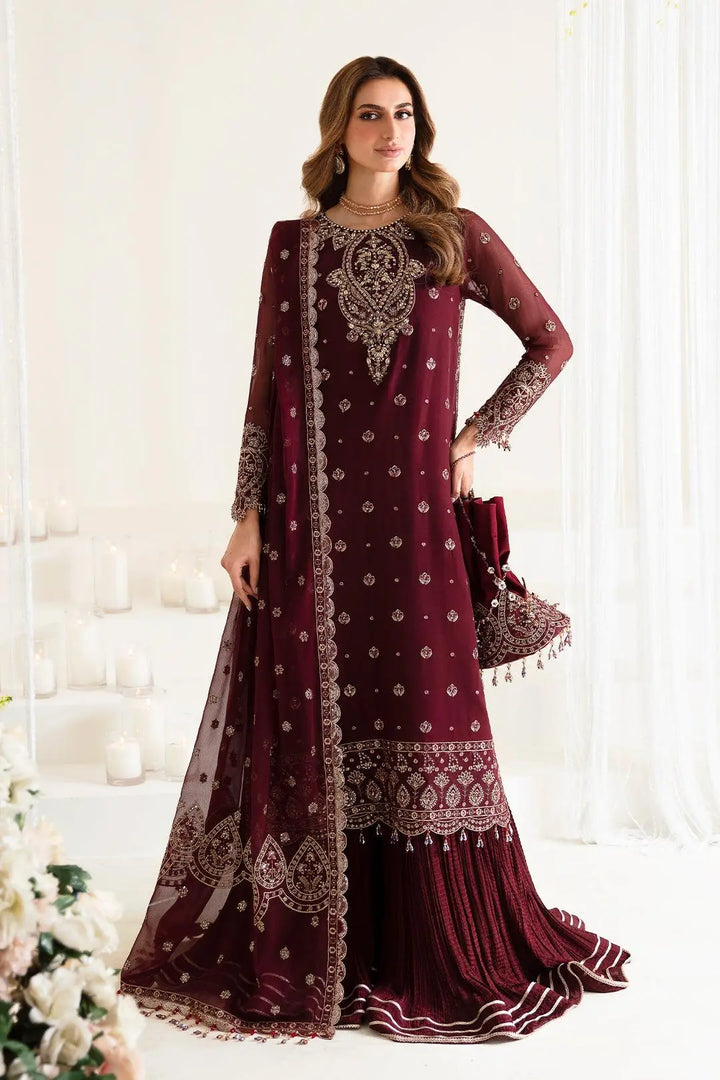 Alizeh Fashion Unstitched Embroidered Chiffon 3 Piece Suit AF26UCF AF-HM-4009-Meadow - Festive Collection