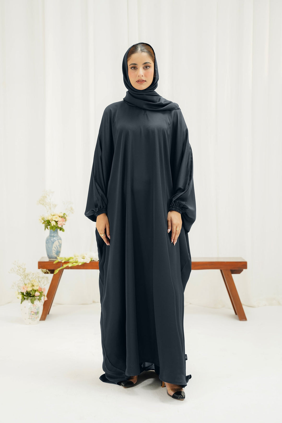 Divinely Crafted Abaya Casual Crepe 1 Piece Ehsas Abaya | Solid