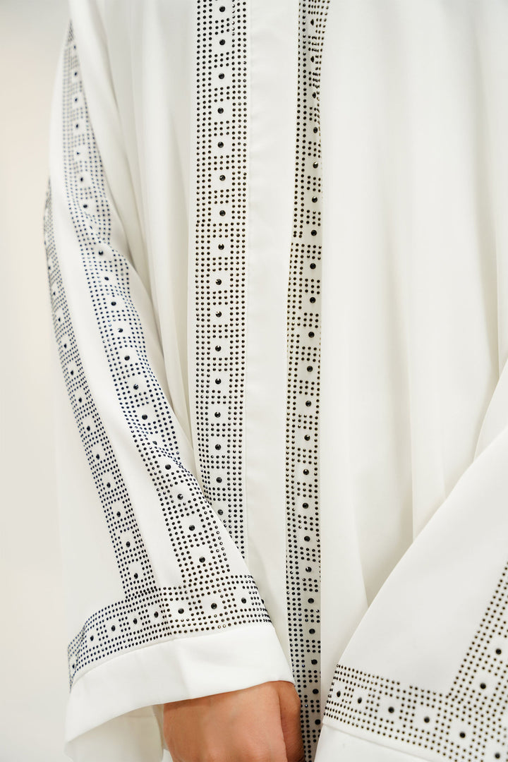 Divinely Crafted Abaya Casual Crepe 1 Piece Noor Abaya | Buttoned Up