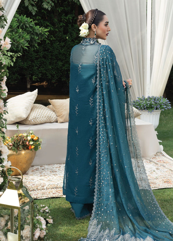 Rang Rasiya Embroidered Cotton Net Suits Unstitched 3 Piece RR25WF D-04 Nawal - Wedding Collections