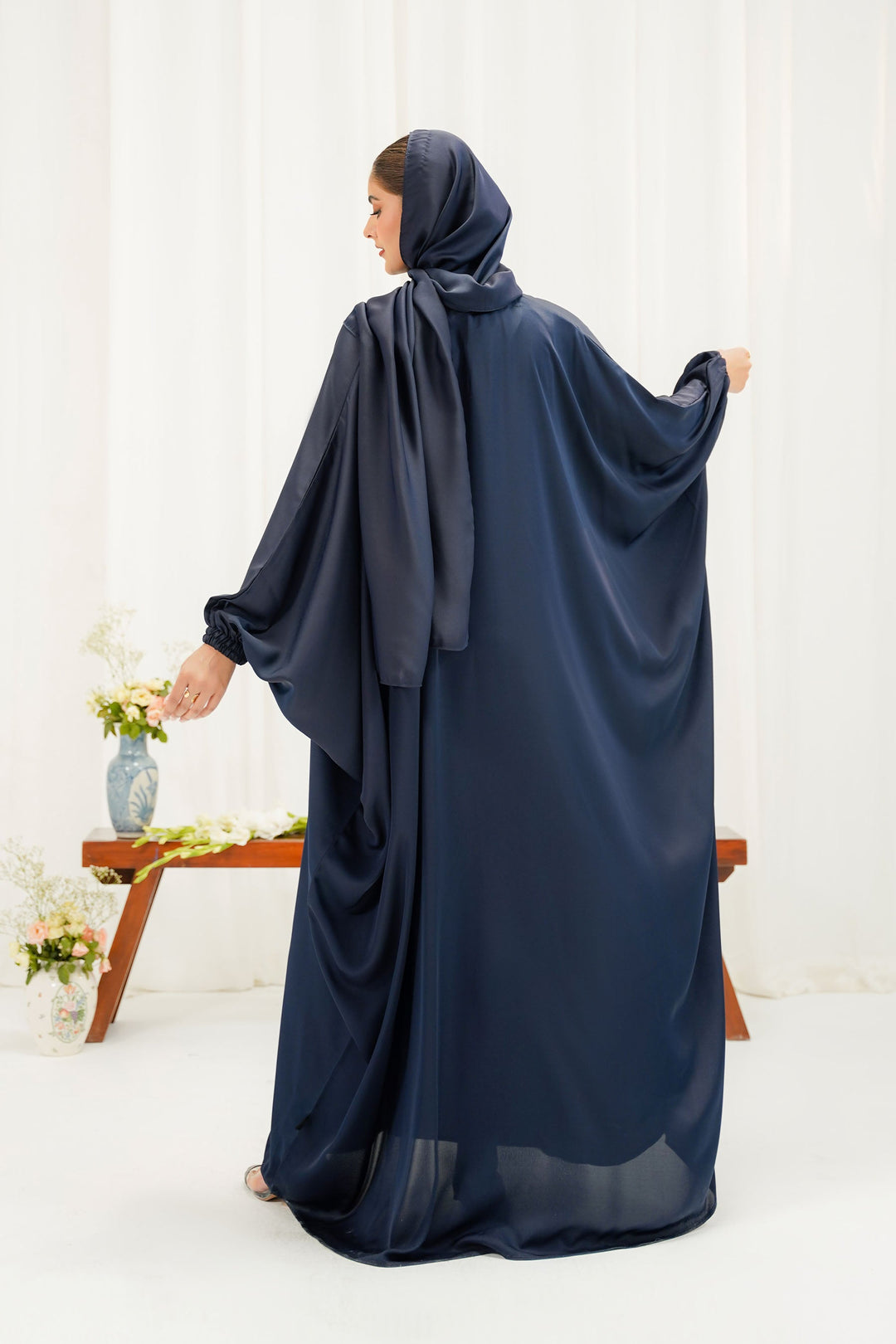 Divinely Crafted Abaya Casual Crepe 1 Piece Sahar Abaya | Solid