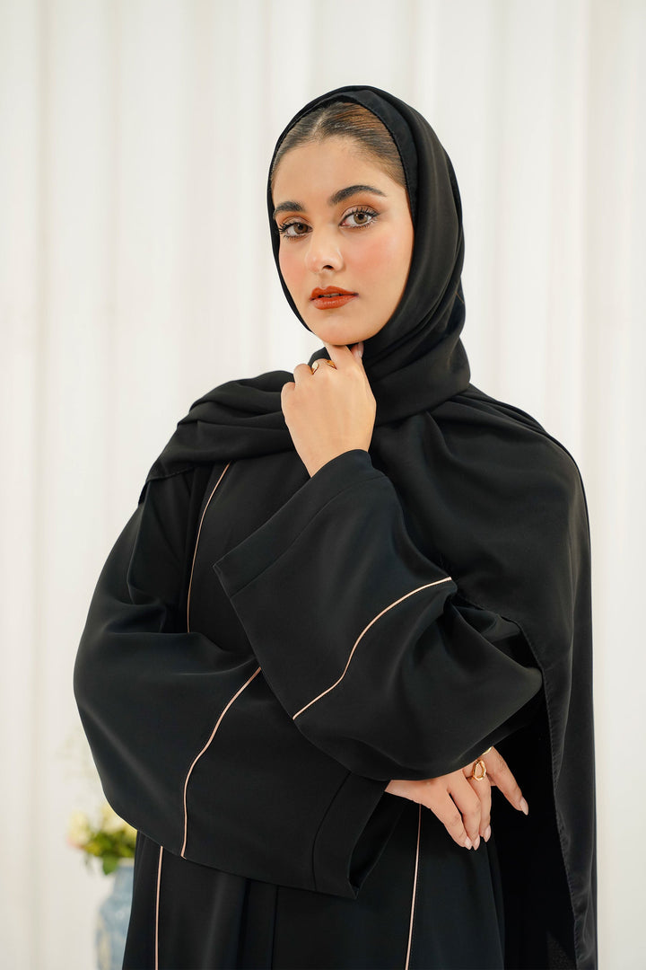 Divinely Crafted Abaya Casual Crepe 1 Piece Livia Abaya | Buttoned Up