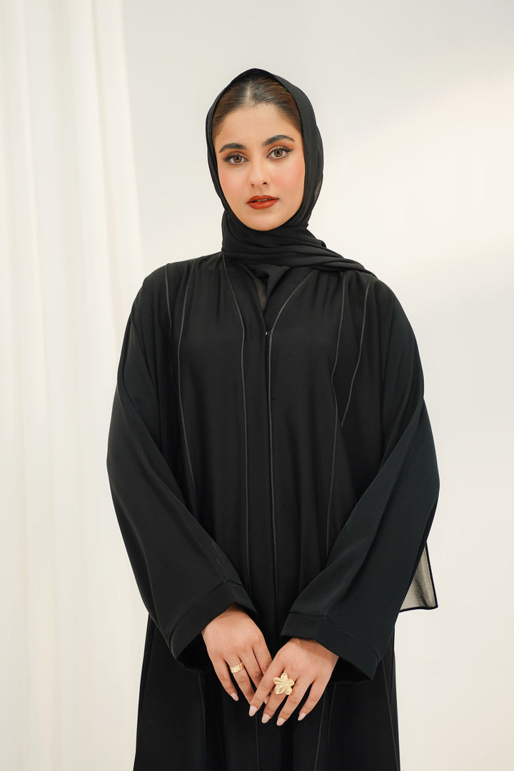 Divinely Crafted Abaya Casual Crepe 1 Piece Bella Abaya | Buttoned Up