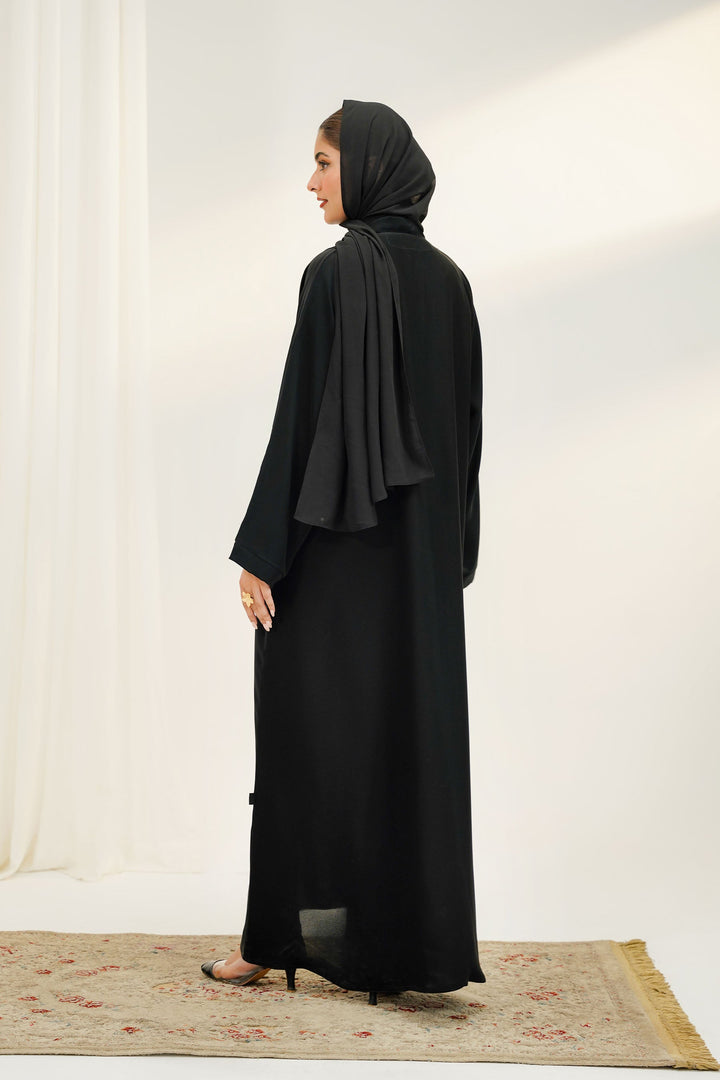 Divinely Crafted Abaya Casual Crepe 1 Piece Bella Abaya | Buttoned Up