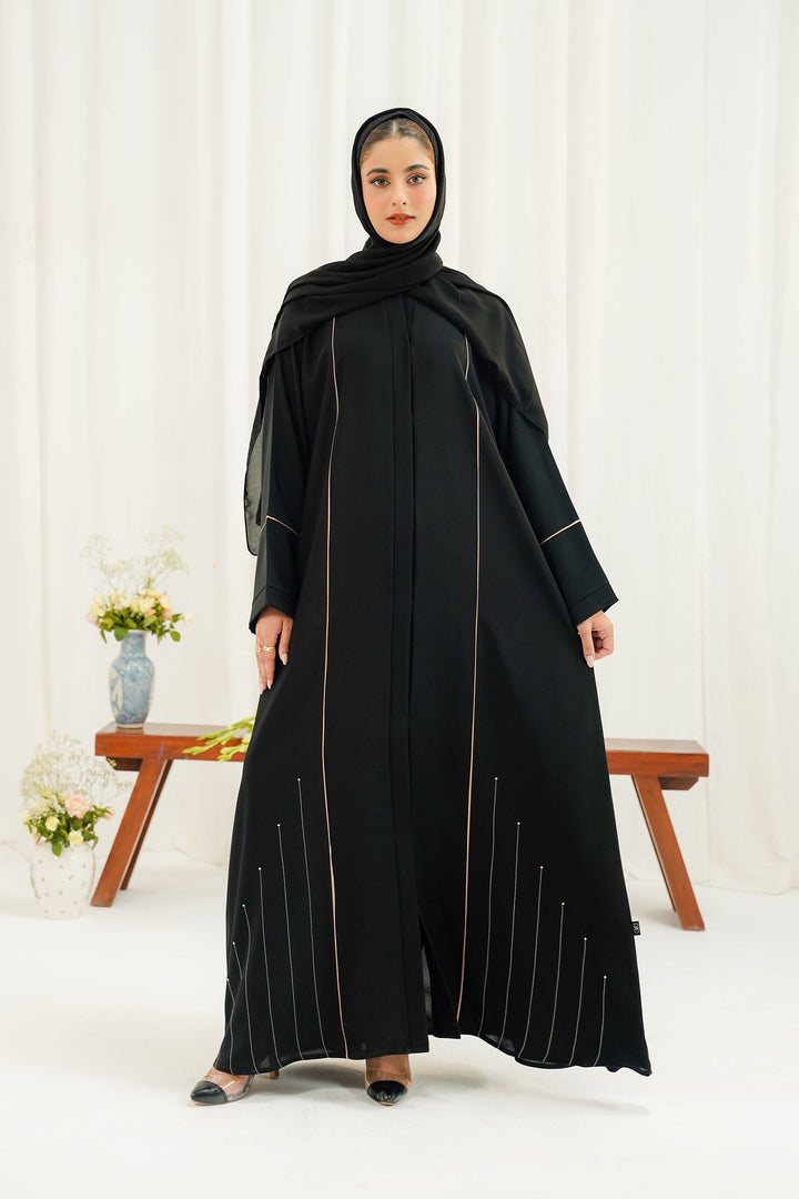 Divinely Crafted Abaya Casual Crepe 1 Piece Livia Abaya | Buttoned Up