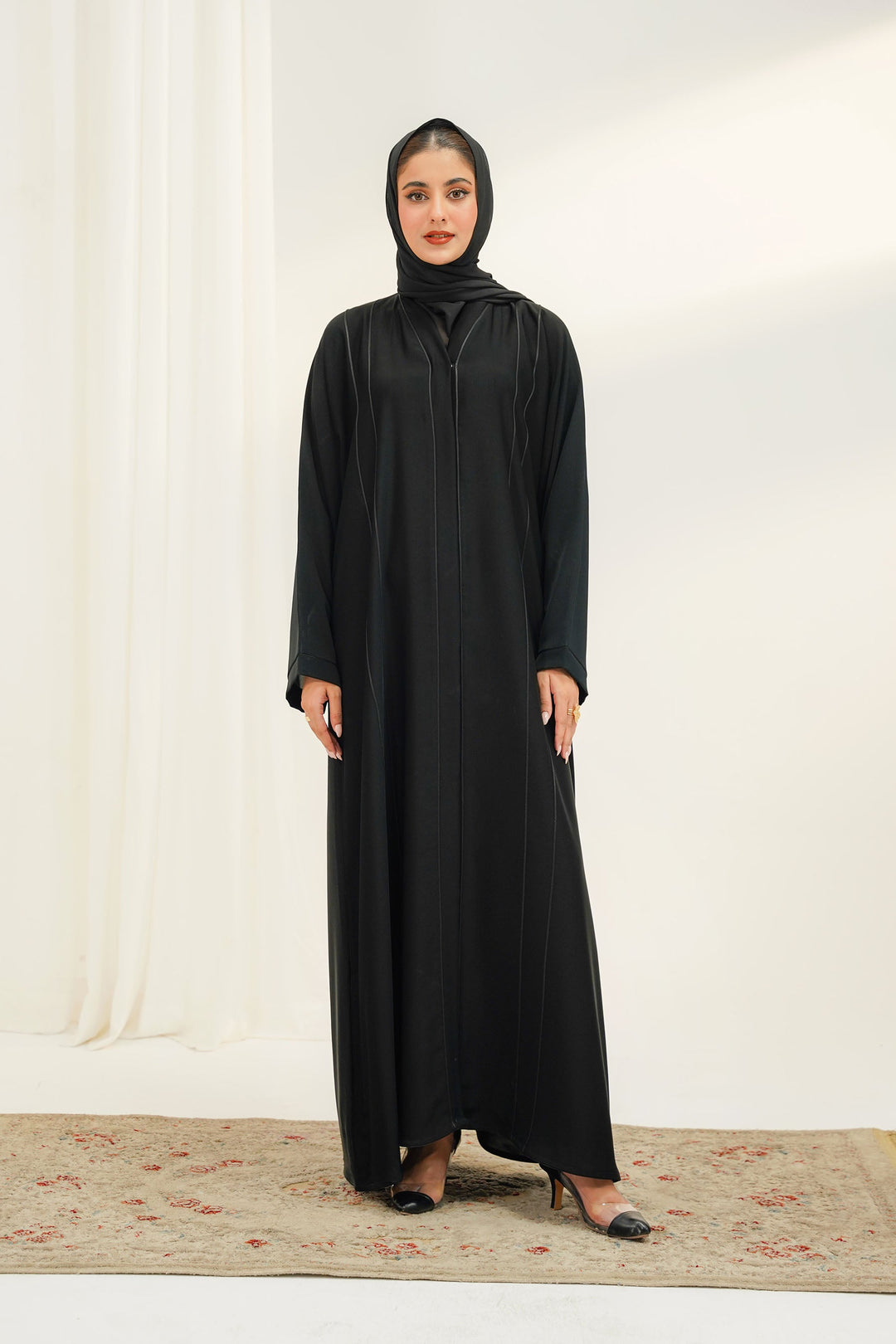 Divinely Crafted Abaya Casual Crepe 1 Piece Bella Abaya | Buttoned Up