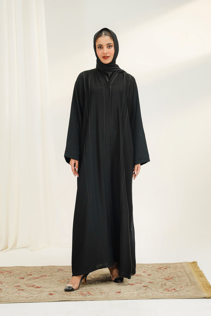Divinely Crafted Abaya Casual Crepe 1 Piece Bella Abaya | Buttoned Up