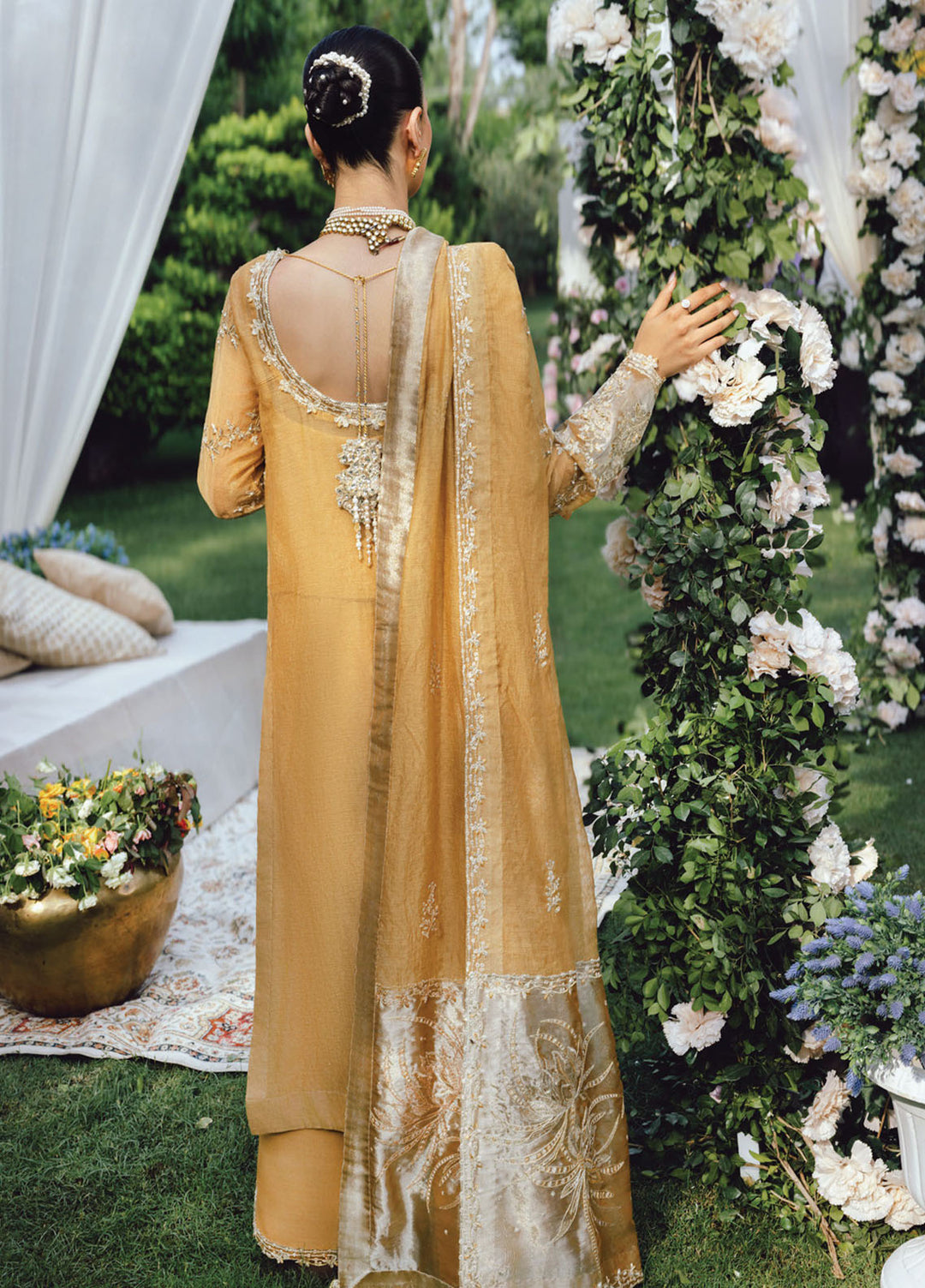 Rang Rasiya Embroidered Cotton Net Suits Unstitched 3 Piece RR25WF D-09 Misha - Wedding Collections