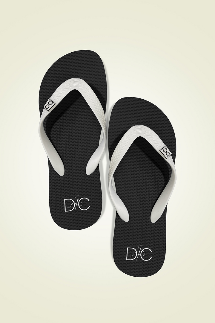 Divinely Crafted Women Flip Flops Black WFF-1225-BLK - Summer Collection
