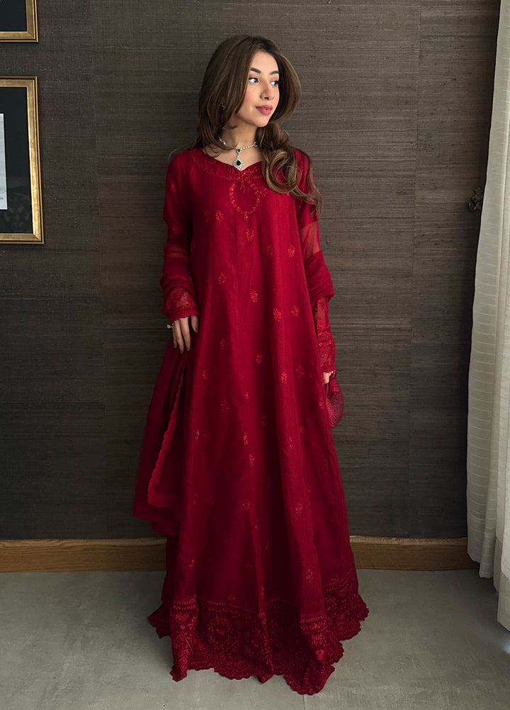 Sahane Pret Embroidered Cotton Net 3 Piece Suit ME 24001 Aurelia