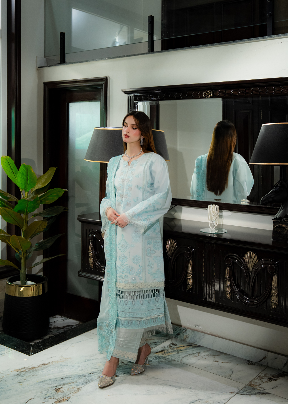 Aria By Meerak RTW Embroidered Lawn 3 Piece Suit Evren Festive Collection