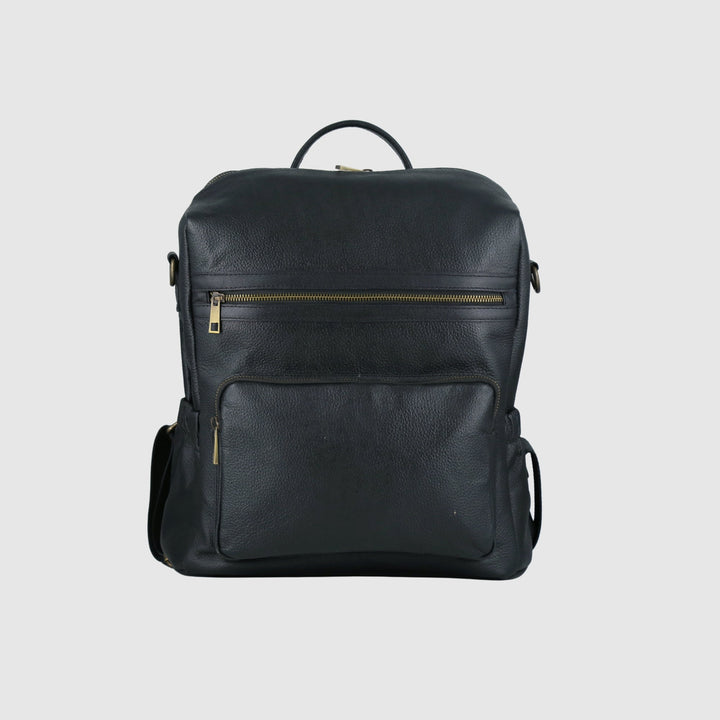 Lafanzo Unisex Leather Lunara Ladies Backpack Black - Accessories Collection