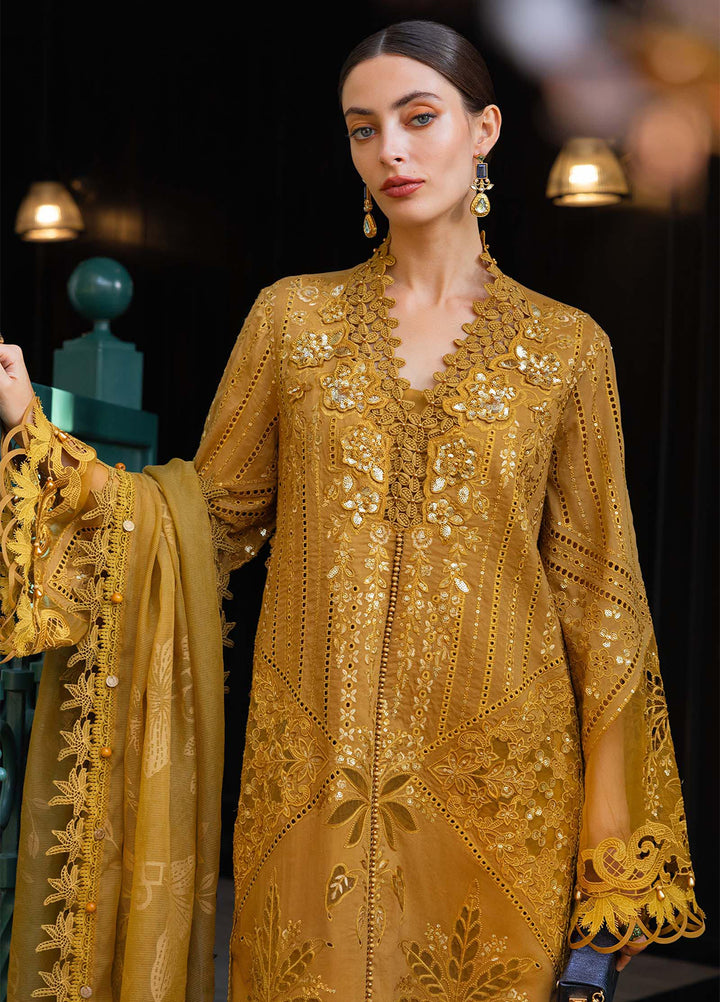 Maria B Unstitched Embroidered Lawn 3 Piece Suit MB26ULE D7 - Eid Collection