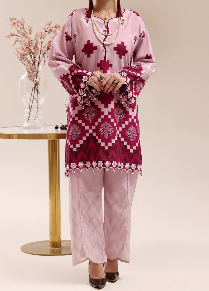 Riley Women RTW Embroidered Lawn 2 Piece Suit RL26RL Gulnaar Blush - Casual Collection