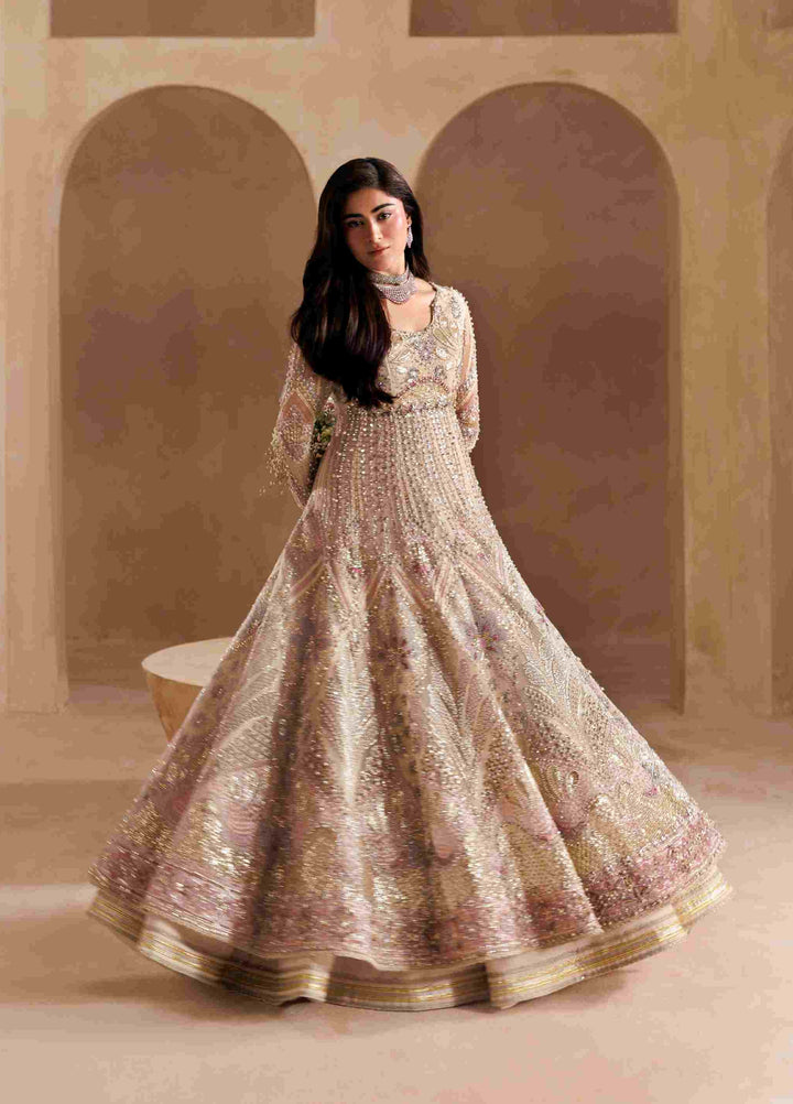Sardinia Brides Unstitched Hand work Organza 3 Piece Suit SR26UB Sabrinia 1802 - Wedding Collection