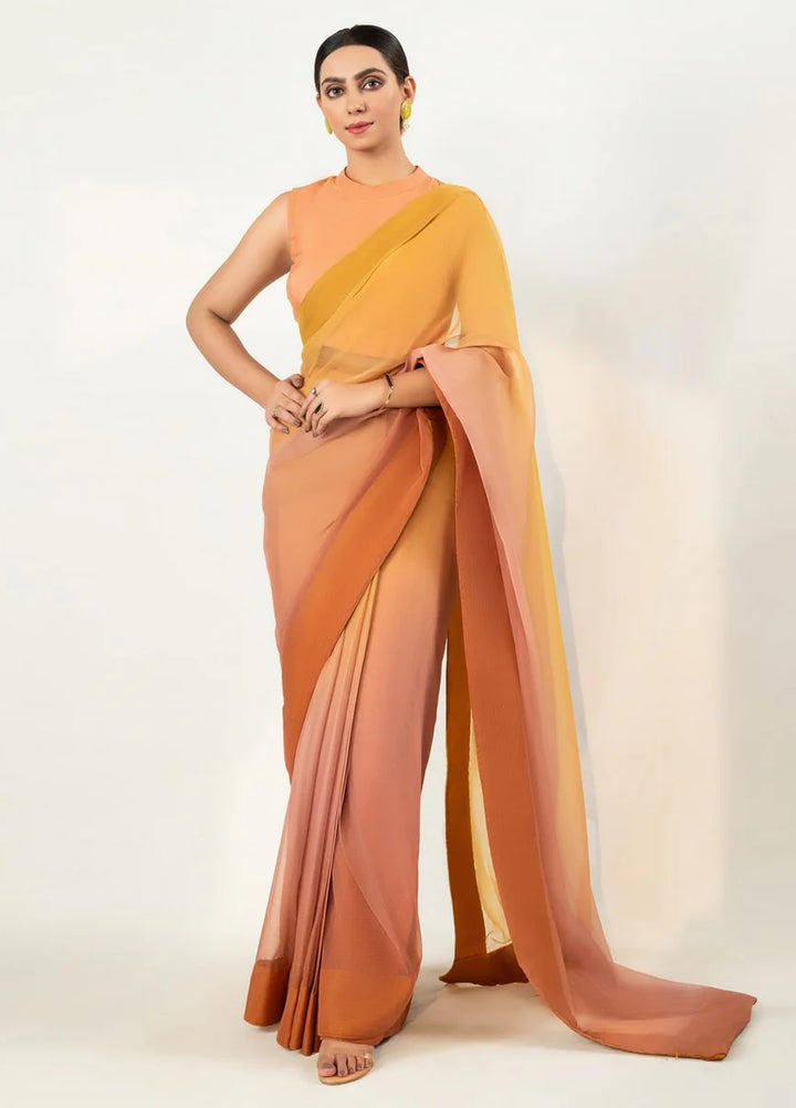 Imran Aftab RTW Printed Chiffon 3 Piece Suit IASC 11 - Festive Collection