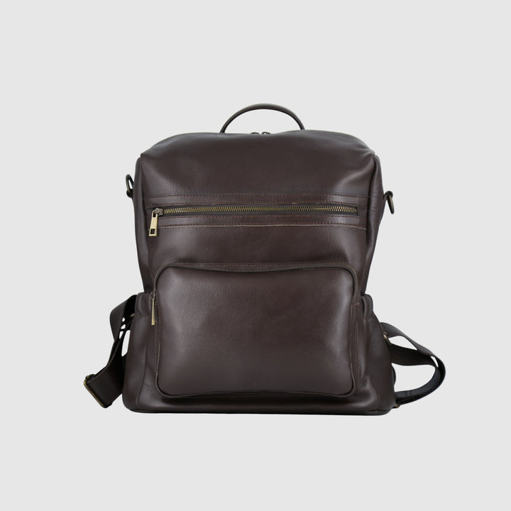 Lafanzo Unisex Leather Lunara Ladies Backpack Brown - Accessories Collection