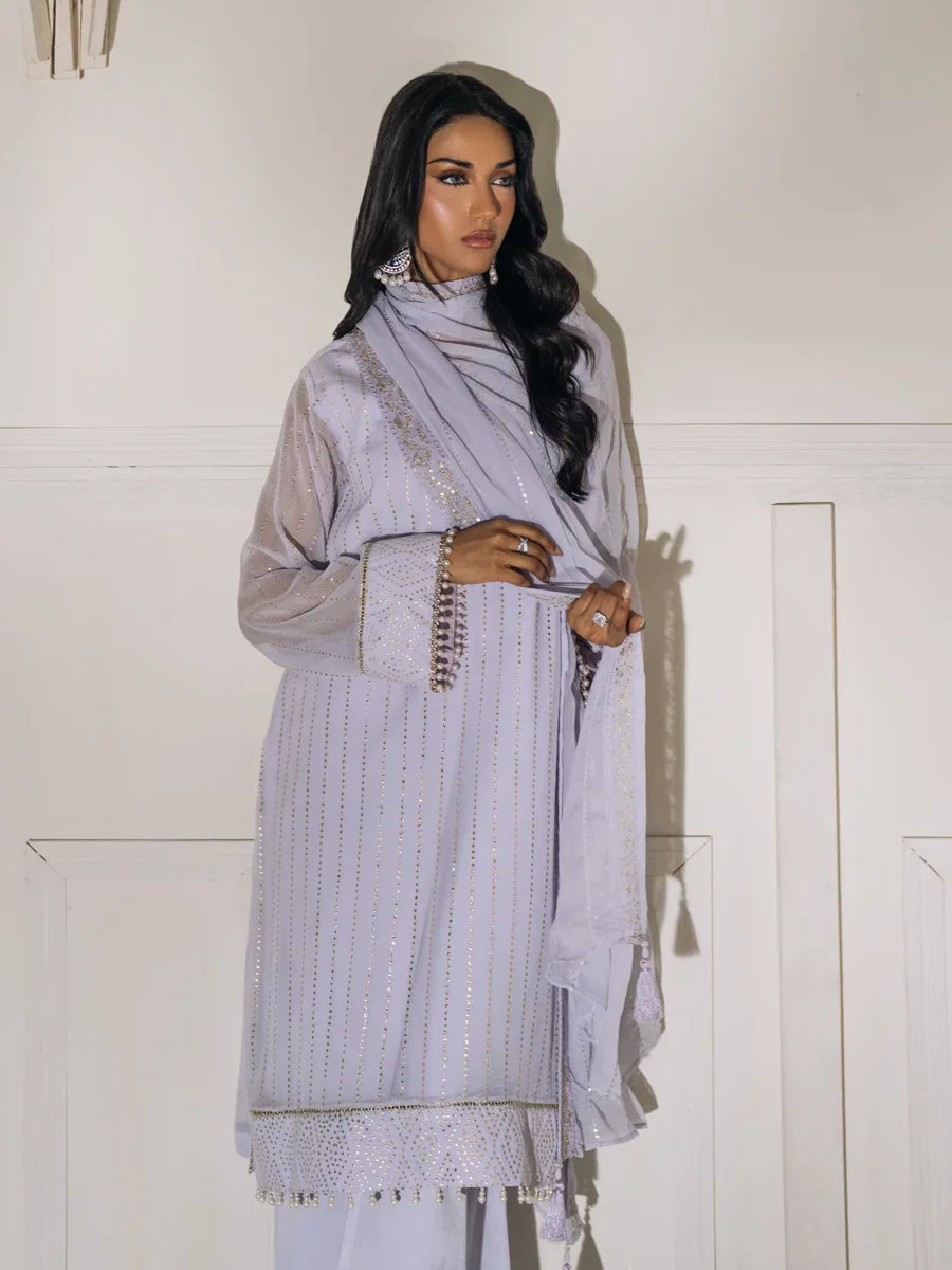 Salitex Unstitched Embroidered Chiffon 3 Piece Suit SUNS8CH502 Festive Collection